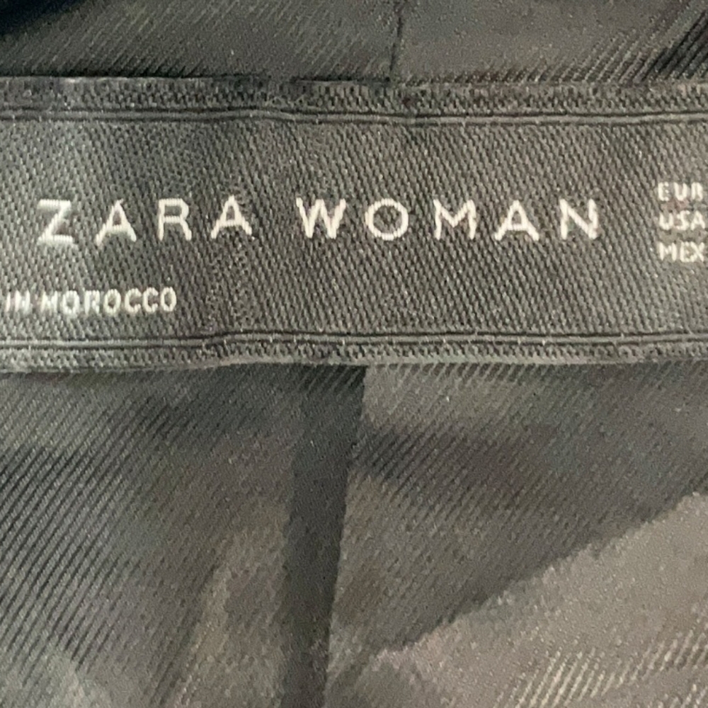 Zara Women Rainbow Tweed w Fringe Jacket Small - Picture 4 of 4